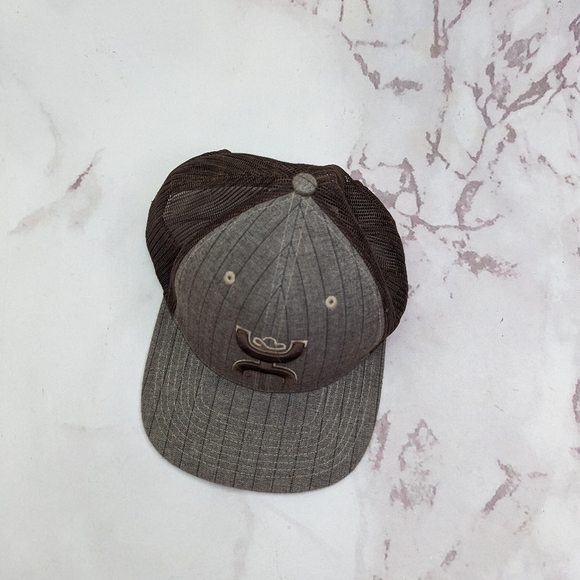 Hooey Trucker Hat Men Snap Back Mesh Brown Stripe Original Classic O Embroidered - Picture 4 of 8